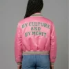 AKA Cropped Varsity Jacket