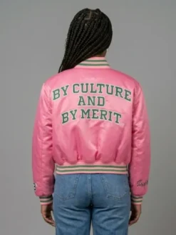 AKA Cropped Varsity Jacket