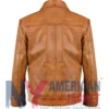Aaron Leather Taylor-Johnson Brown Jacket