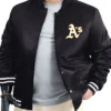 Athletics Starter Adaptive Full-Snap Black Varsity Jacket