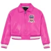 Avirex Cropped Pink Icon Jacket