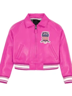 Avirex Cropped Pink Icon Jacket