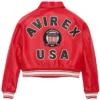 Avirex Cropped Red Icon Jacket