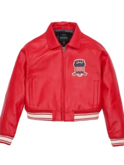 Avirex Red Cropped Icon Jacket