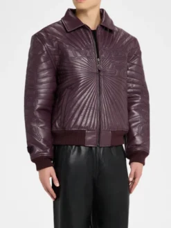 Avirex Trapunto Leather Jacket