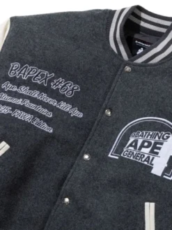 BAPE x Kazuki Kuraishi Logo Varsity Jacket