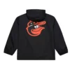 Baltimore Orioles Coaches Black Windbreaker Hooded Jacket