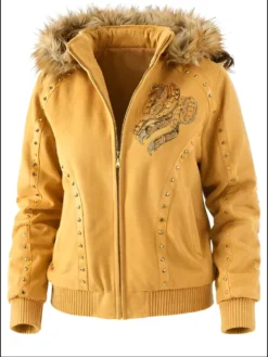 Born And Raised Pelle Pelle Yellow Jacket