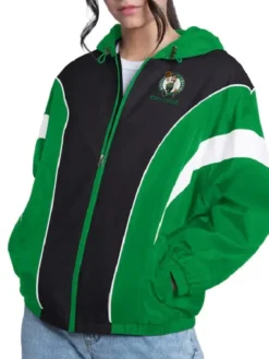 Boston Celtics Quarterback Lightweight Hooded Jacket