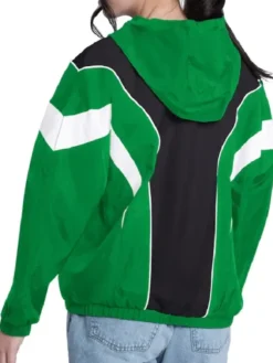 Boston Celtics Quarterback Lightweight Hooded Jacket Back
