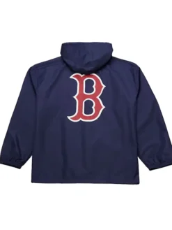 Boston Red Sox Coaches Navy Windbreaker Hooded Jacket