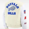 Buy Nike NFL Buffalo Bills Rivalries Full-Snap Cream Varsity Jacket