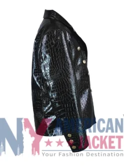 CBS Mornings Mary J. Blige Leather Black Blazer