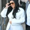 Cardi B 2026 Los Angeles White Jacket Front