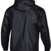 Champion San Francisco 49ers Packable Black Hooded Windbreaker Half-Zip Jacket Back