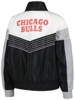Chicago Bulls Courtside Half-Zip Track Jacket Back