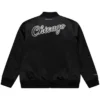 Chicago Bulls Mitchell & Ness Chrome Bomber Jacket