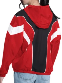Chicago Bulls Quarterback Lightweight Hooded Jacket Back