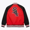 Chicago White Sox Vintage Logo Double Clutch Red Satin Jacket