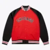 Chicago White Sox Vintage Logo Double Clutch Satin Red Jacket