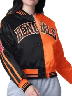 Cincinnati Bengals Black and Orange Zone Blitz Jacket