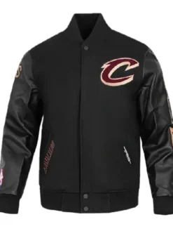 Cleveland Cavaliers Black Classic Varsity Jacket