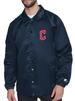Cleveland Guardians Retro Logo Coaches Jacket