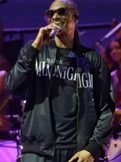 Coachella 2026 Snoop Dogg Black Satin Jacket
