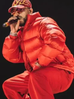 Colombia Ryan Castro Red Puffer Jacket