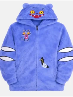Demon Derpy Hunters KPop Fuzzy Tiger Hoodie