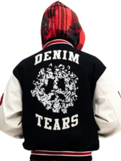 Denim Tears Peace Wreath Bomber Varsity Jacket