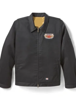 Dickies x H-D Quilted Black Lined Eisenhower Jacket