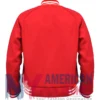 Disney Mickey Mouse World Red Varsity Jacket