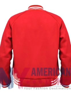 Disney Mickey Mouse World Red Varsity Jacket