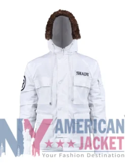 Eminem White Hooded Jacket