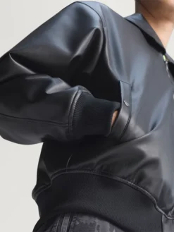 Essentials Premium Bomber Pleather Jacket