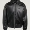 Essentials Premium Pleather Bomber Jacket