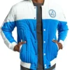 First Steps The Fantastic Four Blue and White Jacket