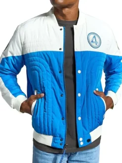 First Steps The Fantastic Four Blue and White Jacket