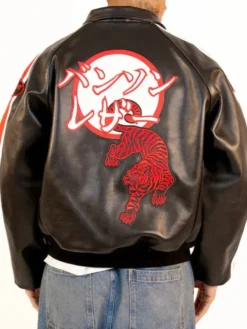 Fly Geenius x Vanson Black Tokyo Bomber Jacket