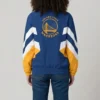 Golden State Warriors Renegade Oxford Half Zip Blue Starter Jacket for Men and Women