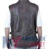 Gothic Weathered Leather Handcrafted Vest