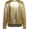 Gucci Metallic Effect Gold Tone Jacket For Men and Women