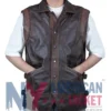 Handcrafted Gothic Weathered Leather Vest
