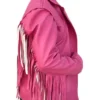 Jason Momoa A Minecraft Leather Pink Jacket