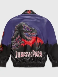 Jurassic Park Leather Varsity Jacket
