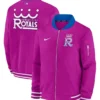 Kansas City Royals Nike Purple 2026 City Connect Authentic Collection Relaxed Full-Zip Bomber Jacket