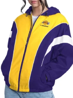 LA Lakers Quarterback Lightweight Hooded Jacket