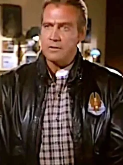 Lee Majors The Fall Guy Stuntman Association Leather Jacket