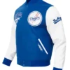 Los Angeles Dodgers City Arch Blue and White Varsity Jacket